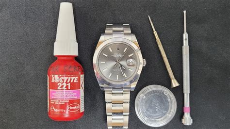 loctite 221 rolex|rolex watch glue.